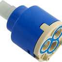 N35DW 35mm faucet Cartridge (1 Pack), Replacement Cartridge for Kraus/Kohler/Moen/American Standard Gear Cartridge faucet CUPC Certified