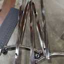 Stainless Steel Art Rolling TV Cart, Mobile TV Stand for 65-110inch TVs, Heavy Duty TV Stand with Wood Shelf&Large Storage Pegboard 220 lb. Load Capacity, Max VESA 1200x600mm (Style 1)