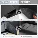 Leather Dashboard Cover for Tesla Model 3/ Y - Surface Dash Mat Compatible with Tesla Model 3 Model Y 2017-2024 Interior Dashboard Pad Decorative Accessories for Anti-Glare & Sun Protection