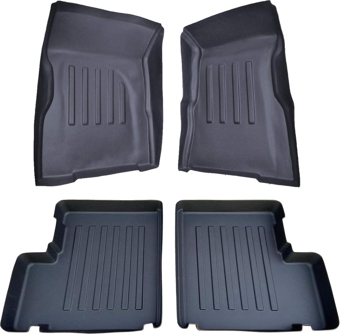 Compatible with 1992 H1 Hummer Front and Rear Floor Mats/Liners 1992 1993 1994 1995 1996 1997 1998 1999 200 2001 2002 2003 2004