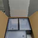 Kuject X-Large Shoe Storage Boxes Organizers Clear Plastic Stackable 12 Pack, Shoe Rack & Holder Substitute, Sneaker Containers, Toy Storage Organizer Bins for Entryway, Closet, Under Bed, Black