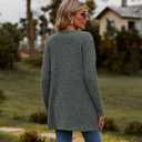 Cardigan for Women Long Sleeve Women Casual Outwear Soft Knit Coat for Women Fashion Trendy(Dark Green, 2XL)