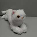 Cat Stuffed Animals Weighted Plush Toy, 19.7" Realistic White Cat Plushie Kawaii Toys Soft Ginger Cat Kitten Doll Gift for Boys Girls Birthday Christmas, 1.1 LBs