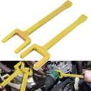 12020 Axle Popper Kit 2PC CV Axle Removal Tool for Most FWD Front Wheel Drive Vehicles Removing Stuck Half Shaft Fixing Damaged CV Joints CV Axle Puller, Gold