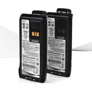 (2-Pack) 7.2V 2200mAh PMNN4807A Li-ion Battery Replacement for R7 Portable Two Way Radios IP68 Rated