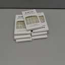 7 x Cat Eye Nails Short Squoval, Shimmery White, Small Size Press on False Nails, 24 Reusable Fake Nails With Stick on Adhesive Tabs