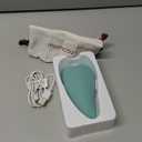 Momcozy Warming Lactation Massager 2-in-1, Soft Breast Massager for Breastfeeding, Heat + Vibration Adjustable for Clogged Ducts, Improve Milk Flow, Blue-Green