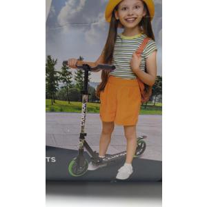 Kick Scooter for Ages 6+, for Kids, Teens, and Adults, Max Load 240 LBS, Foldable, 8-inch Big Wheels for Kids and Adults, with Kickstand, 3 Adjustable Levels, Child Safety Approved, Graffiti