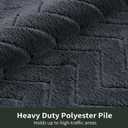 Stiio Bathroom Rugs, Bath Mats for Bathroom, Extra Soft and Water Absorbent, Non Slip Washable Mat for Floor, Tub and Shower, Front Door Entrance Inside Doormat, 20x30 Inches Dark Grey (1'8" x 2'8" (Rectangular))