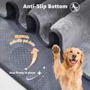 LOOBANI 2 Packs Extra Large Washable Pee Pads for Dogs 54"x54", Non-Slip Reusable Dog Mat, Super Absorbent Whelping Pads, Leak-Proof Dog Playpen Mat for Floor, Bed, Incontinence, Housebreak,Gray