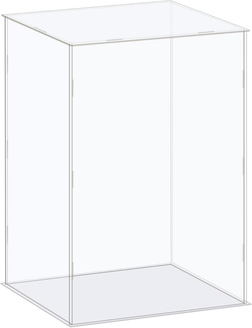 MECCANIXITY Acrylic Display Case Box Clear Dustproof Protection Showcase 8.3x6.3x12.2 Inch for Collectibles Display