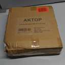 AKTOP Cork Bulletin Board 12x12, 1/2" Thick Felt Cork Board Tiles 6 Pack, Small Square Pin Board for Wall, Self Adhesive Corkboards with 60 Push Pin Wood Clips for School, Home & Office, Grey