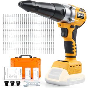 Cordless Rivet Gun Electric Compatible with Dewalt 20V Max Battery