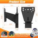 Stake Pocket Spare Tire Carrier,Trailer Spare Tire Mount,Fits Most 4 & 5 & 6 & 8 Lugs Wheels on 4",4.25", 4.5'', 4.75'', 5", 5.32",5.5",6.5" or 6.7" Bolt Patterns,Heavy Duty Powder Coat