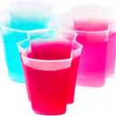 100 Pack Patented Squeezable 2oz Premium Plastic Shot Cups - Reusable Jello Shot Containers for Halloween, Wedding, Parties (Lids NOT Included)