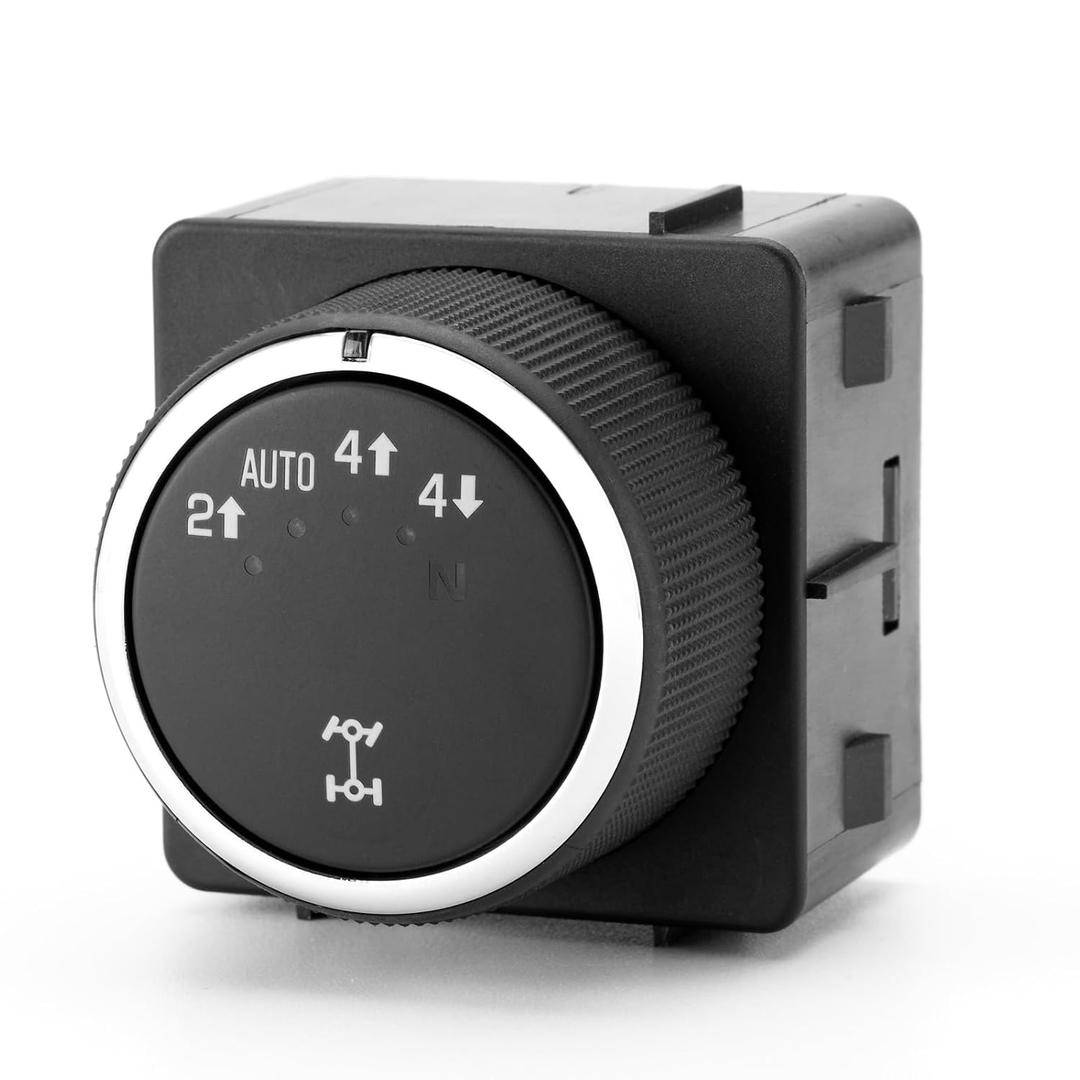 15284155 4x4 Switch for 2007 Chevy Avalanche Silverado Suburban Tahoe, GMC Yukon XL Sierra 1500 2500 3500 Cadilla Escalade, 4WD Transfer Case Selector Switch Auto Control 15778366 1S15035 TCA108