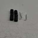 Heavy Duty Hinged Elbow Connector Curtain Rod Corner Connector Elbow Connector for 1 Inch Bay Window Curtain Rods, Black Color, (Set of 2)