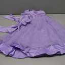 Flower Girls Wedding Dress Princess Birthday Party Satin V-Back Ball Gown Prom, Size: 4-5T (120)