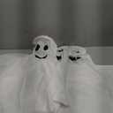 Skylety 4 Pcs 32 Inch Outdoor Halloween Ghost Decorations Tree Hanging Windsock White Flying Ghosts for Indoor Outdoor Tree Front Yard Porch Lawn Garden Pillar Party Decorations (Classic Style)