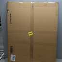 Lightomorrow Bulletin Board 40 x 30 inches, Oatmeal White Pin Board Vision Board, Black Aluminum Framed Fabric Cork Board with 10 Push Pins, Black Framed
