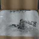 Greenstell Vanity Stool Chair Faux Fur with Storage, 15.7"L x 11.8"W x 19.4"H Soft Ottoman 4 Metal Legs with Anti-Slip Feet, Furry Padded Seat, Modern Multifunctional Chairs for Makeup, Bedroom White