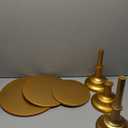 3 Set Gold Cake StandDisplay Plate Dessert Cupcake Pastry Candy for PartyElegant Round Cylinder Columns tables for Weddings Cake StandsBirthday Party