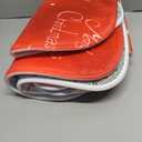 Arttown Merry Christmas Bathroom Rug Set of 3, Red and Gold Snowflake 3 Pieces Bath Mats Set, No Silp Washable Cover Floor Rug Decorations for Kitchen Bathroom Bedroom