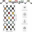 4 x Window Privacy Film Frosted Glass Window Sticker Window Film Static Glass Cling Tint Non-Adhesive for Home Door Decorative Frosting Cover 17.5 X 78.7 inch (Clear-colored Bricks)