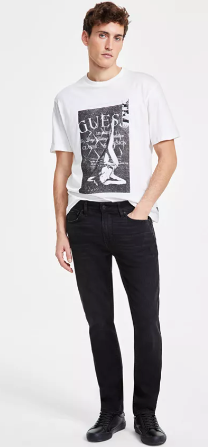 GUESS Men's Davis Straight-Fit Jeans, Size 34x30
