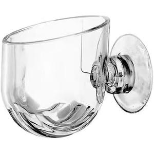 1Pc Oval Aquarium Plant Holder Cup - Crystal Glass Aquatic Plant Pot, Aquarium Aquatic Planter | Red Shrimp Live Plants Fish Tank Glass Holder