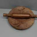 Chakla Belan Sheesham Wooden Round Polpat-Roti Roller Chakla-Belan Rolling Pin Set Roti Maker Chapatti Puri Maker Daio Kitchen Item (Brown) (Size Small)