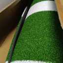 Neoaider Softball Pitching Mat with 30MM Thickened Pitching Mound, Non-Slip Backing, Anti-Fade Turf, 10x3 ft Pitching Mat for Indoor & Outdoor Use, Gift for Softball/Baseball Enthusiast, Green/Clay