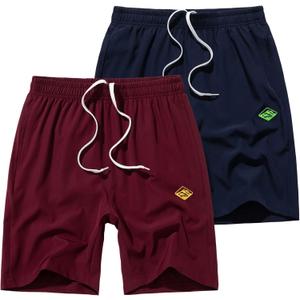 Vcansion 2 Pack Men's Outdoor Lightweight Hiking Shorts Quick Dry Sports Casual Running Shorts with Pockets (XXXL)