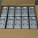 Fasmov 20 Pack Metal Electrical Box, 4" x 2" Utility Electrical Box, 1-7/8" Depth Handy Box, Raised Ground,13 Cu. in. Capacity Square Electrical Junction Box, Galvanized Steel