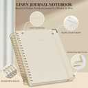 Spiral Notebook Journal, 328 Pages Linen Hardcover College Ruled Notebook, Lined Thick Journals for Women Men, A5 Thick Spiral Journal for Writing, 100GSM Paper, Cute Notebooks for Work School