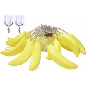 3M 20LED Fruit Banana String Lights Battery Powered Indoor Outdoor Lighting Lamp for Wedding Home Birthday Garden Yard Patio Party Decorations