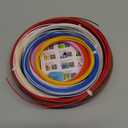 MIKA3D 24 Colors 1.75mm ABS 3D Pen Printer Filament Refill, Each Color 3.5m, Total 84m ABS Material, Support for MYNT3D / SCRIB3D 3D Printing Pen, Not Fit for 3Doodler Pen (Abs 24 Most Popular Solid Colors Mixed)