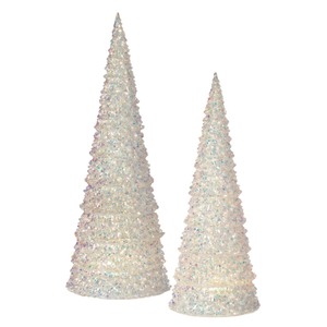 Sullivans 17-in Lighted Decoration Christmas Tree(s) (2-Pack) Battery-operated Christmas Decor