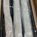 5-Piece Outdoor Patio Furniture Set, Glass Top Coffee Table and Lounge Sofa with Cushions, PE Rattan Conversation Set for Garden, Deck, Backyard (Beige)