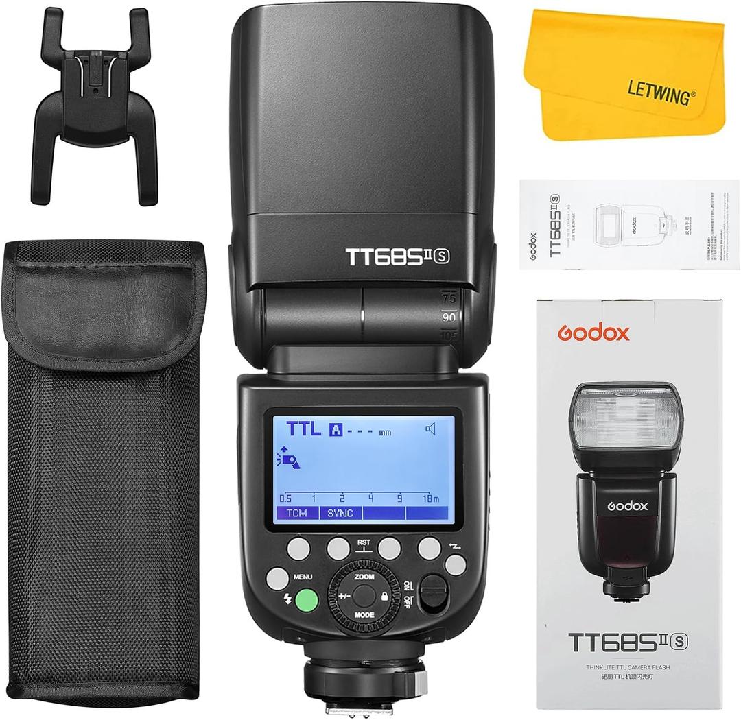 Godox TT685II TT685II-S Flash for Sony, 2.4G TTL External Flash Speedlite HSS 1/8000s GN60, Quick-Release Lock, TCM Instant Conversion, Compatible for Sony Cameras