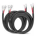 Nilight 2 PCS 14 AWG 10 Feet Wiring Harness Extension Kit for LED Light Bar Off Road Auxiliary Ditch A-Pillar Lights Driving Fog Boat Lighting (14AWG -10FT 2Pcs)