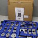 Orion Motor Tech 35 Piece Disc Brake Caliper Tool Kit, Heavy Duty Brake Caliper Compression Tool Kit for Brake Pad Replacement, Brake Piston Caliper Compressor Tool with 24 Adapters Fits Most Vehicles