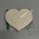 5 Pcs 3.9 x 3.9 inch Wood Heart Blank Unfinished Wooden Slices Discs Cutout Pieces DIY for Valentine's Day, Wedding, Thanksgiving, Christmas