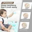 Realhaha Ball Pit Balls 100 Play Balls Plastic Balls for Baby Girls Toddlers Kids Play Tent Pool Playhouse Playpen Party Decoration 2.2 2.36 2.75 Inch (Brown)