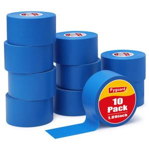 10 Rolls Painters Tape Blue Painters Tape 2 Inch Wide, General Purpose Masking Tape Bulk, 1.89 in x 55 Yd Blue Tape for Wall Painting Home Improvement DIY Crafts, Total 550 Yards