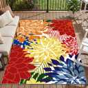ZonLi 9x12 Outdoor Rug Waterproof, Indoor Outdoor Patio Carpet