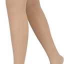 Athbavib Thigh High Sheer Compression Stockings for Women, 15-20 mmHg Closed Toe Compression Socks for Swelling, Soreness (X-Large, Beige3)
