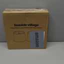 Lampshades Set of 2, Drum Lampshades 11.6" Top x 12.6" Bottom x 9.8" High, Seaside village Medium Lampshades (Spider Fitter), Beige Lampshades Natural Linen Hand Crafted, Easy Assembly Required