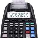 CATIGA Printing Calculator with Tape Print Out - 10 Key Adding Machine with Paper Roll, Desktop Electric Calculator for Accounting, Business, Finance, Home Office Use CP90A, 1) Black Pro