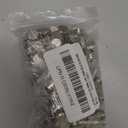 100 Sets Chicago Screws Binding Screw Leather Screw Nail Rivet Button Solid Belt Tack,for DIY Leather Decoration Bookbinding - Silver M5x1/4, 3/8, 1/2, 9/16,11/16 Inches